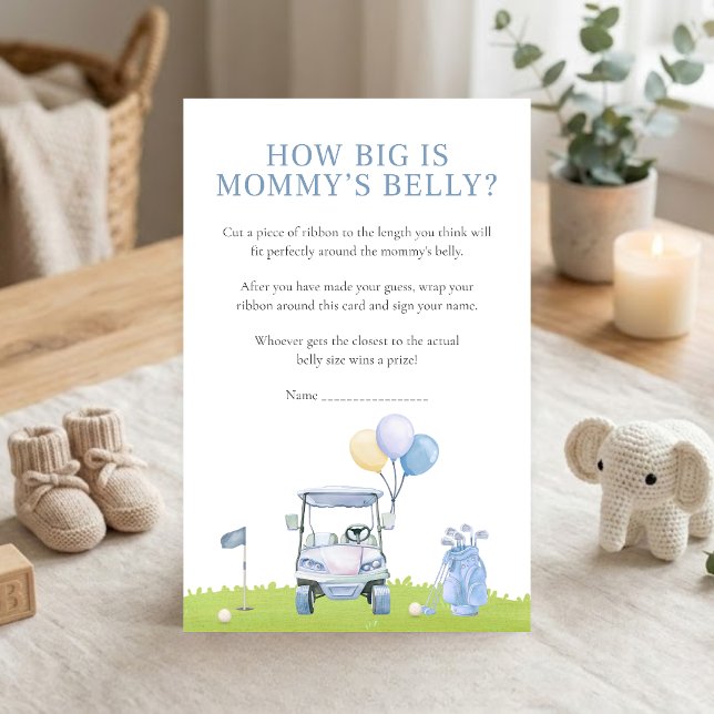 Baby Shower de Golf Bébé Putter Combien de Taille  (Golf Baby Shower How Big Is Mommy's Belly Game)