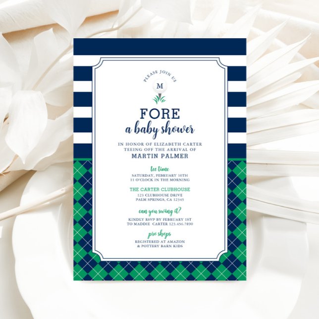 Baby shower de golf Invitation (Golf Baby Shower Invite)