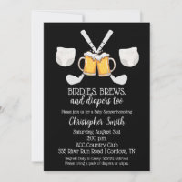 Baby shower de golf Invitation