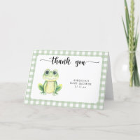 baby shower de grenouille aquarelle merci