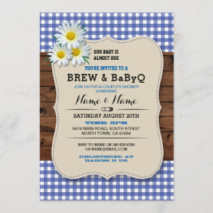 Baby shower de la brasserie et du BABYQ Invitation
