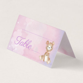 Baby shower de la fille de l'ours pourpre Numéro d