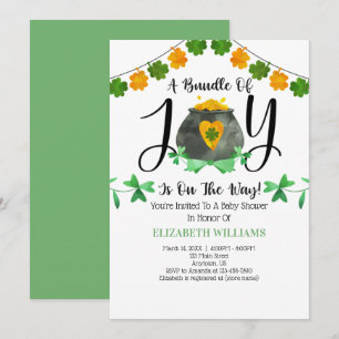 Baby shower de la Saint-Patrick Invitation