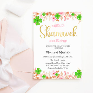 Baby shower de la Saint Patrick Invitation