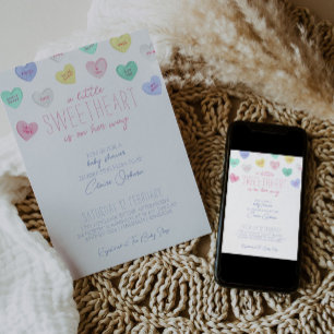 Baby shower de la Saint-Valentin Invitation