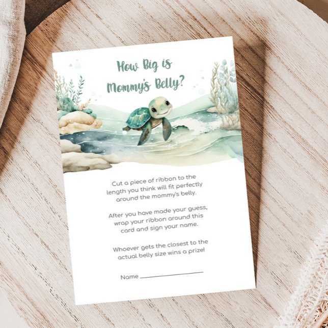 Baby shower de la tortue de mer Quelle grande mama (Sea Turtle Baby Shower Game)