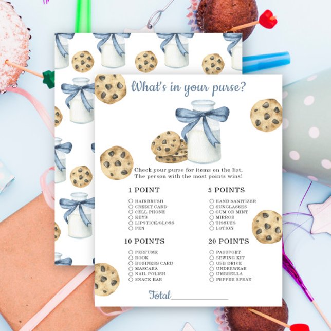 Baby shower de lait Qu'y a-t-il dans votre sac à m (Créateur téléchargé)