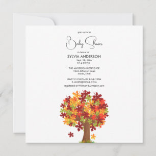 Baby shower de l'érable d'automne