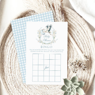Baby shower de livraison de la cigogne bleue migno