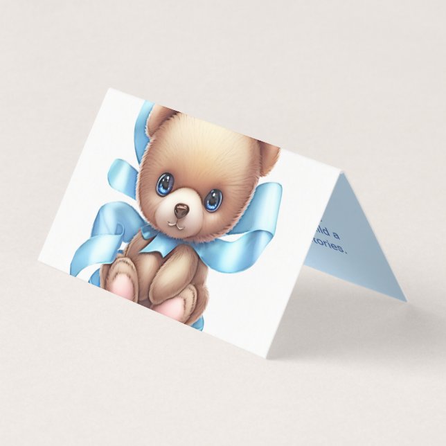 Baby shower de l'ours en peluche Demande de carte  (Front)