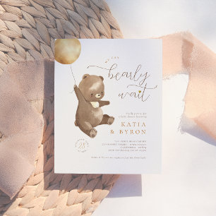 Baby shower de l'ours neutre selon le sexe dans le