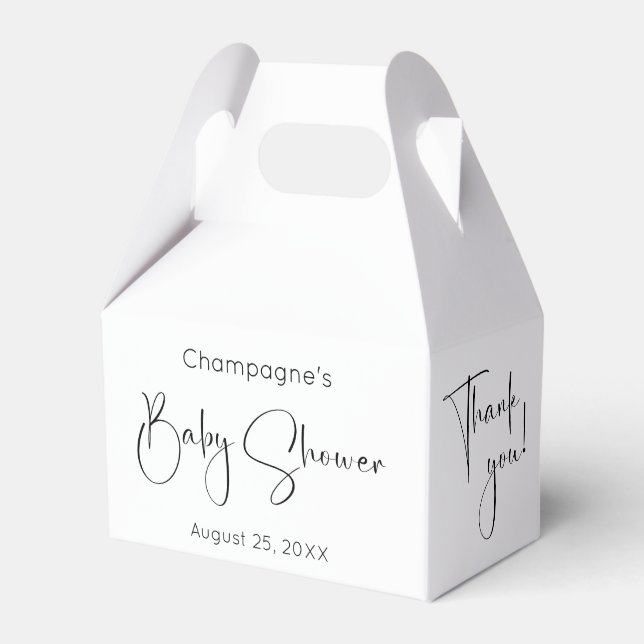 Baby shower de Merci de  moderne Ballotins (Verso)