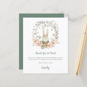 Baby shower de Merci de taille de lapin mignonne b