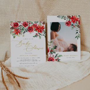 Baby shower de Noël Invitation