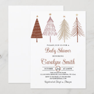 Baby shower de Noël Invitation Modèle