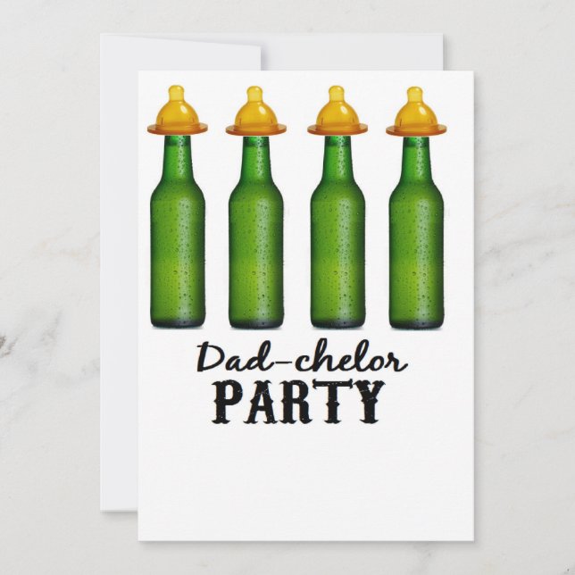 Baby shower de papa - invitations de partie de (Devant)
