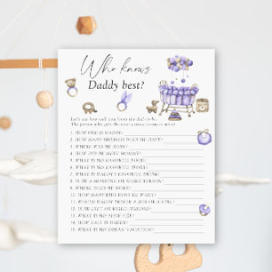 Baby shower de pépinière - Qui connaît le meilleur