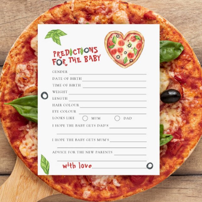 Baby shower de pizza - prédictions et conseils pou (Créateur téléchargé)