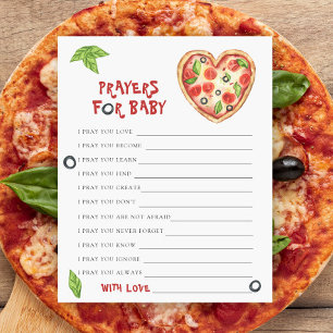 Baby shower de pizza - Prières pour bébé