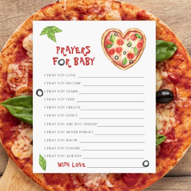 Baby shower de pizza - Prières pour bébé (Créateur téléchargé)
