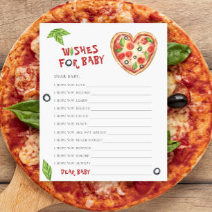 Baby shower de pizza Voeux pour bébé