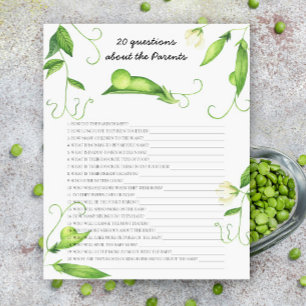 Baby shower de pois - 20 questions sur les parents