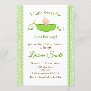 Baby shower de pois doux Invitation Neutrale