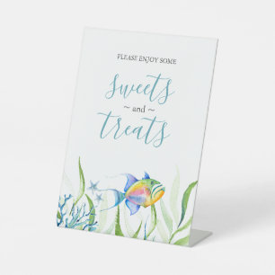 Baby shower de poisson tropical - Panneau de table