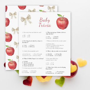 baby shower de pomme Trivia   Jeu baby shower