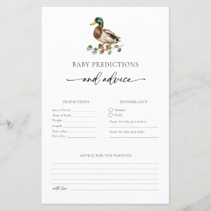 Baby shower de prédictions et conseils pour bébé d