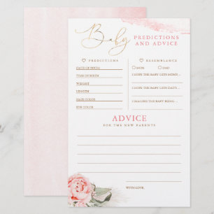 Baby shower de prédictions et conseils pour bébés 