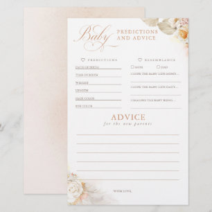 Baby shower de prédictions et conseils pour bébés 