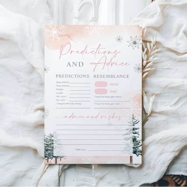 Baby shower de prédictions et conseils pour bébés  (Créateur téléchargé)