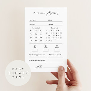 Baby shower de prédictions et conseils pour bébés