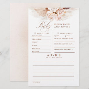 Baby shower de prédictions et conseils pour bébés