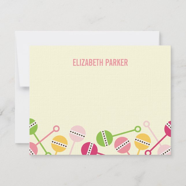 Baby shower de rotin moderne Merci Cartes (Devant)