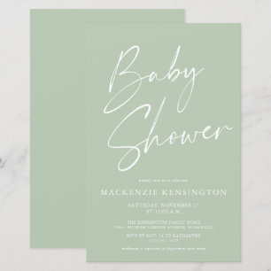 Baby shower de script simple de la taille de monna