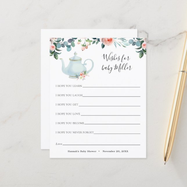 Baby shower de thé Wives for the Baby (Devant/Arrière en situation)