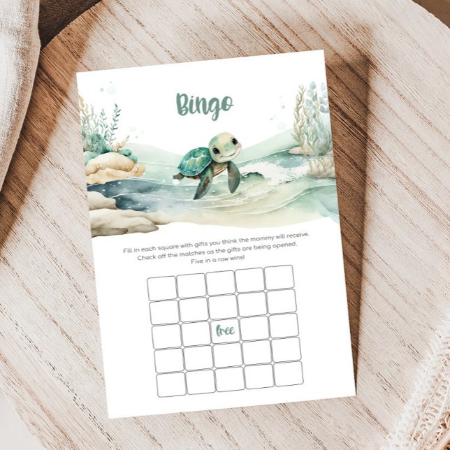 Baby shower de tortue de mer Jeu (Sea Turtle Baby Shower Game
)