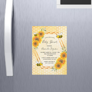 Baby shower de tournesol de nid d'abeille