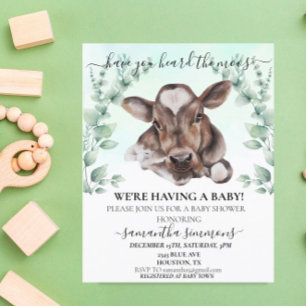 Baby shower de Vache de ferme Eucalyptus