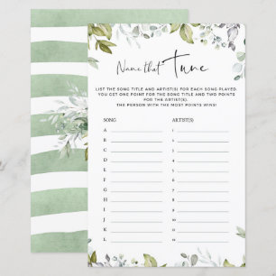 Baby shower de verdure Nom du jeu qui tonifie