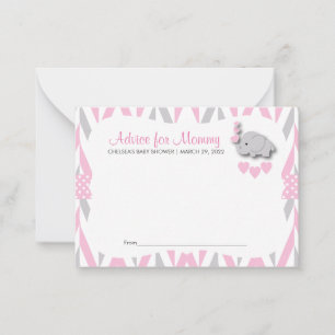Baby shower d'éléphant rose et gris Sm - Conseil