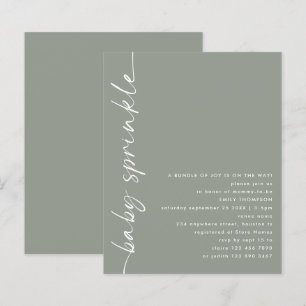 Baby shower d'empilage de script pivoté du budget