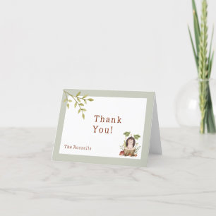 Baby shower des animaux de bois Hérisson Merci