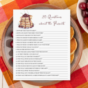 Baby shower des crêpes - 20 Questions sur les pare