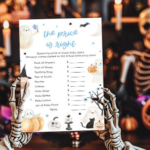 Baby shower d'Halloween garçon Le prix est le bon 