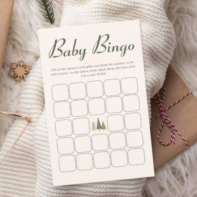 Baby shower d'hiver Bingo bébé Jeu (Créateur téléchargé)