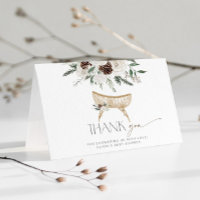 Baby shower d'hiver boho nursery merci
