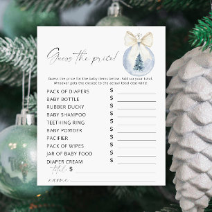 Baby shower d'hiver Devinez le prix Jeu